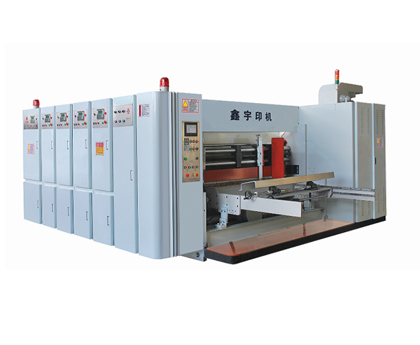 Economical speed flexo printing die cutting slotting machine